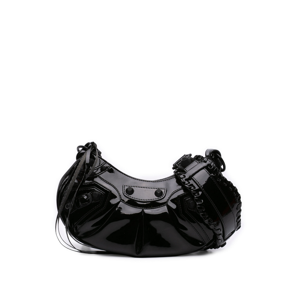 Pre-Loved Balenciaga Patent Motocross Le Cagole XS
